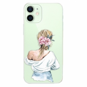 Odolné silikonové pouzdro iSaprio - Girl with flowers - iPhone 12
