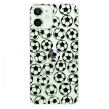 Odolné silikonové pouzdro iSaprio - Football pattern - black - iPhone 12
