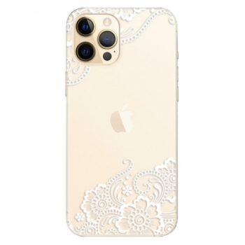 Odolné silikonové pouzdro iSaprio - White Lace 02 - iPhone 12 Pro Max