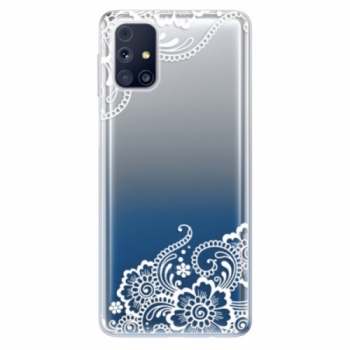 Odolné silikonové pouzdro iSaprio - White Lace 02 - Samsung Galaxy M31s