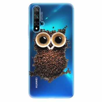 Odolné silikonové pouzdro iSaprio - Owl And Coffee - Huawei Nova 5T