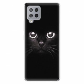 Odolné silikonové pouzdro iSaprio - Black Cat - Samsung Galaxy A42