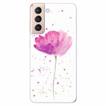 Odolné silikonové pouzdro iSaprio - Poppies - Samsung Galaxy S21