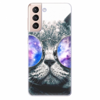 Odolné silikonové pouzdro iSaprio - Galaxy Cat - Samsung Galaxy S21