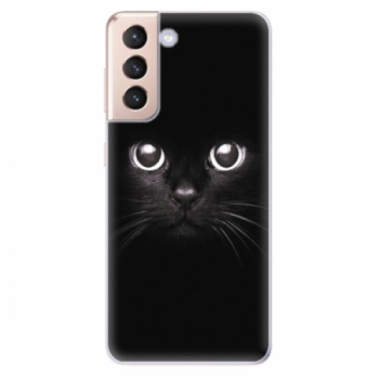 Odolné silikonové pouzdro iSaprio - Black Cat - Samsung Galaxy S21