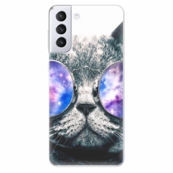 Odolné silikonové pouzdro iSaprio - Galaxy Cat - Samsung Galaxy S21+