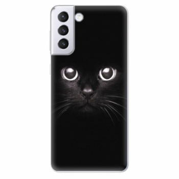 Odolné silikonové pouzdro iSaprio - Black Cat - Samsung Galaxy S21+