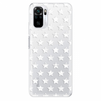 Odolné silikonové pouzdro iSaprio - Stars Pattern - white - Xiaomi Redmi Note 10 / Note 10S