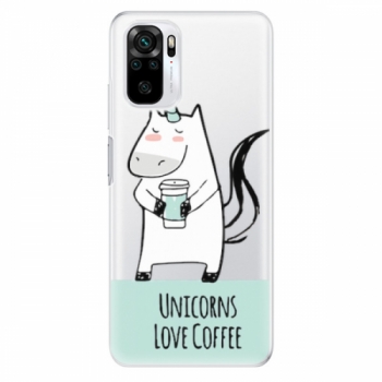 Odolné silikonové pouzdro iSaprio - Unicorns Love Coffee - Xiaomi Redmi Note 10 / Note 10S