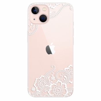 Odolné silikonové pouzdro iSaprio - White Lace 02 - iPhone 13