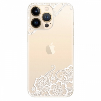 Odolné silikonové pouzdro iSaprio - White Lace 02 - iPhone 13 Pro