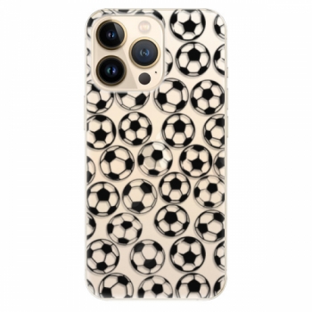 Odolné silikonové pouzdro iSaprio - Football pattern - black - iPhone 13 Pro