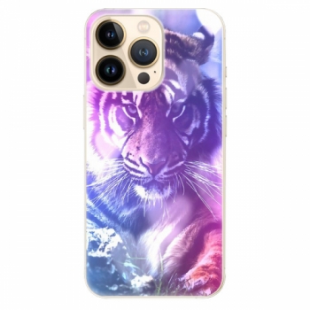 Odolné silikonové pouzdro iSaprio - Purple Tiger - iPhone 13 Pro Max