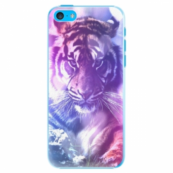 Plastové pouzdro iSaprio - Purple Tiger - iPhone 5C