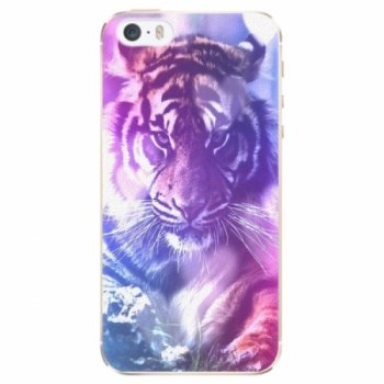 Plastové pouzdro iSaprio - Purple Tiger - iPhone 5/5S/SE