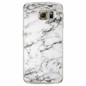 Plastové pouzdro iSaprio - White Marble 01 - Samsung Galaxy S6 Edge