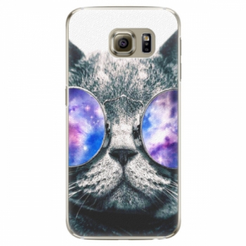Plastové pouzdro iSaprio - Galaxy Cat - Samsung Galaxy S6 Edge