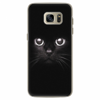 Plastové pouzdro iSaprio - Black Cat - Samsung Galaxy S7