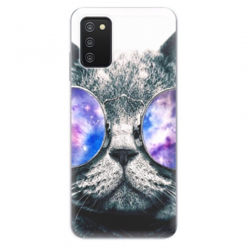 Odolné silikonové pouzdro iSaprio - Galaxy Cat - Samsung Galaxy A03s