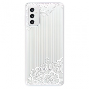 Odolné silikonové pouzdro iSaprio - White Lace 02 - Samsung Galaxy M52 5G
