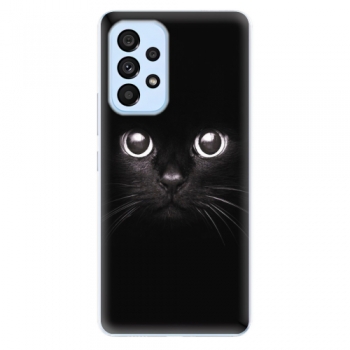 Odolné silikonové pouzdro iSaprio - Black Cat - Samsung Galaxy A73 5G