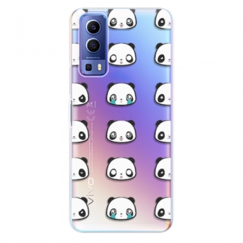 Odolné silikonové pouzdro iSaprio - Panda pattern 01 - Vivo Y72 5G