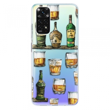 Odolné silikonové pouzdro iSaprio - Whisky pattern - Xiaomi Redmi Note 11 / Note 11S